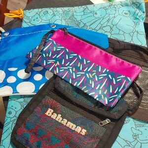 Colorful Pouch and Bag Set